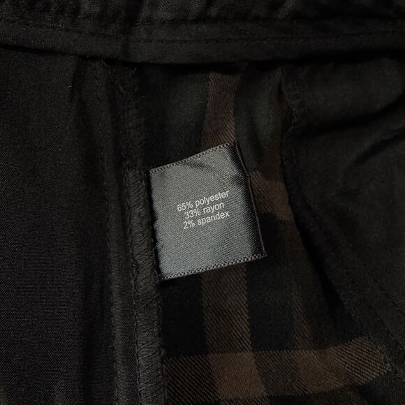 The Limited SZ 8 Ankle Pencil Dress Pants Plaid Pockets Low Waist Career Multi - Picture 8 of 9